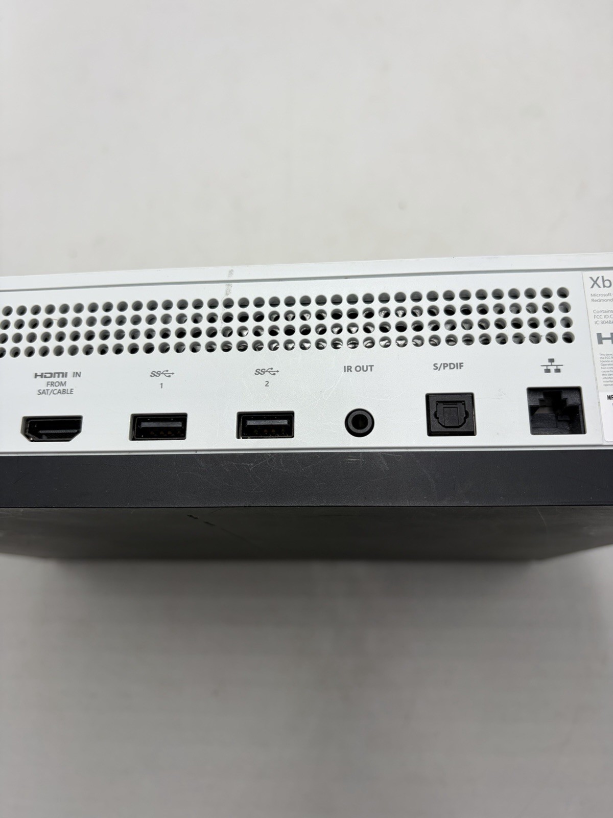 Xbox One S White Console System NO VIDEO Bad HDMI For Parts Not Working