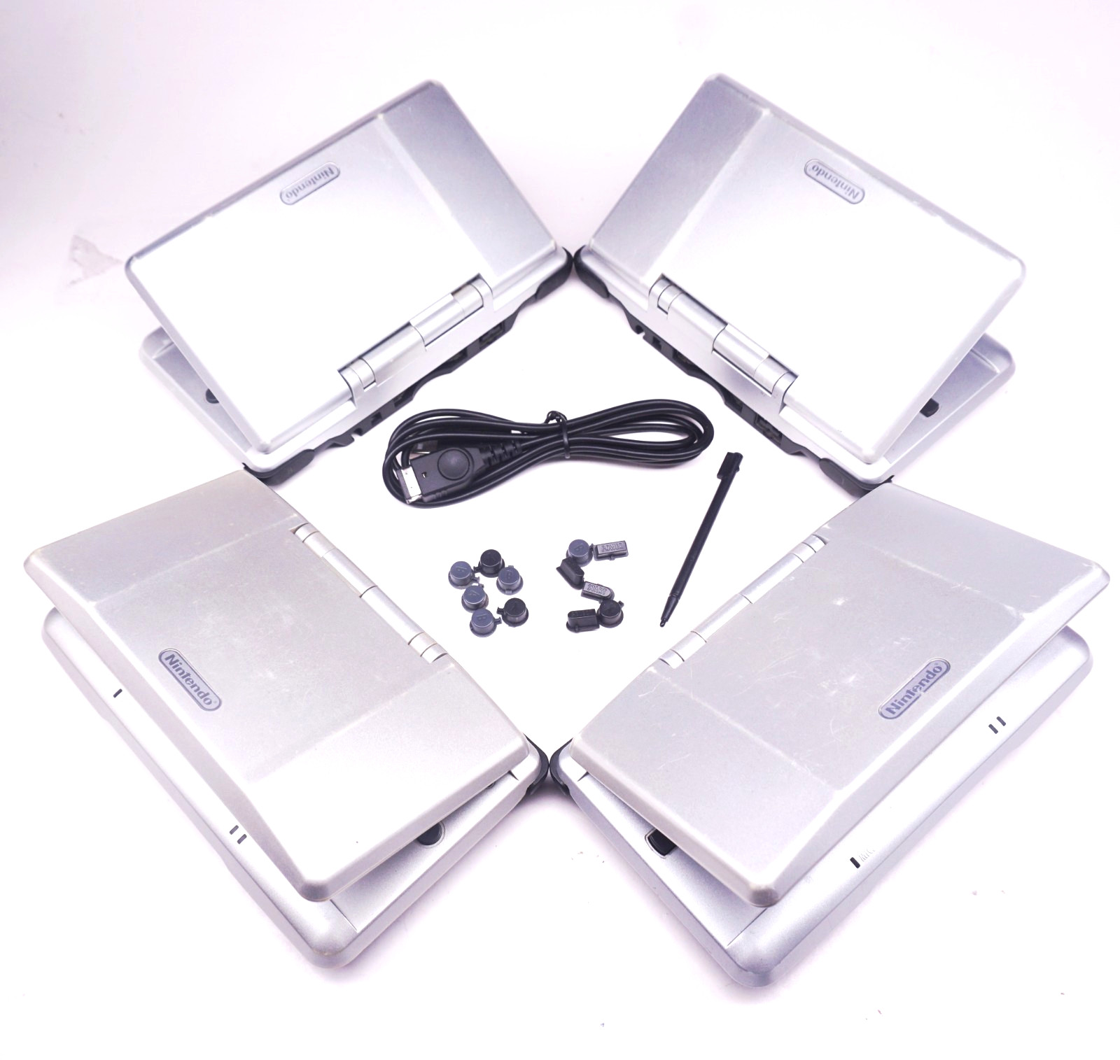 Nintendo DS Original Platinum Silver Handheld Console Refurbished New LCD Screen