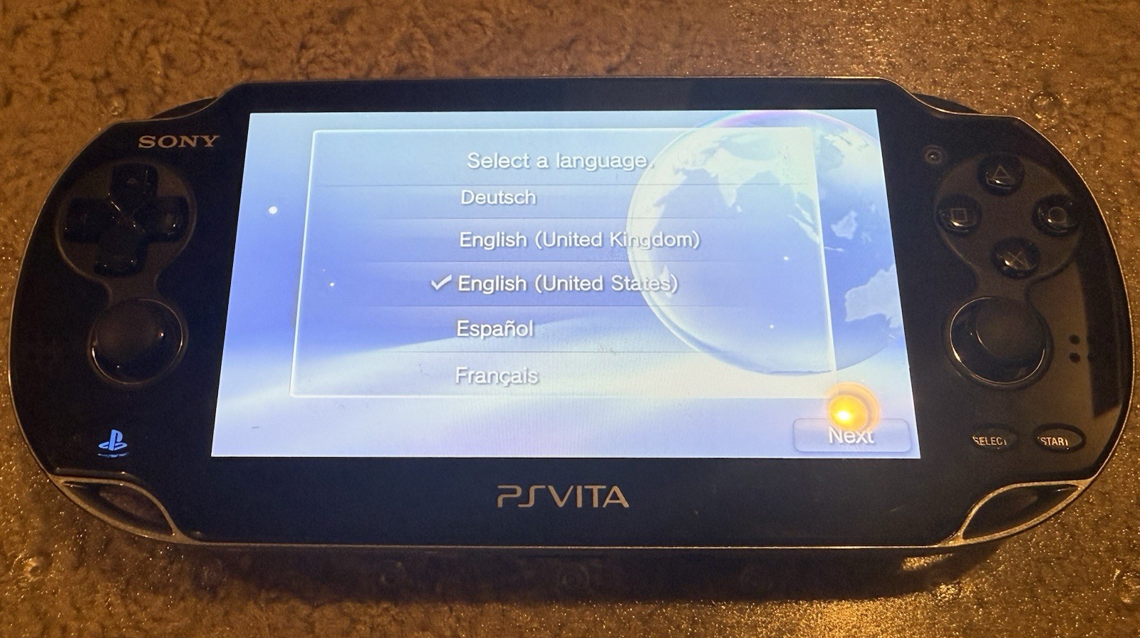 Sony PS Vita PlayStation PCH-1100 Case Charger 8GB Factory Reset Tested Nice!