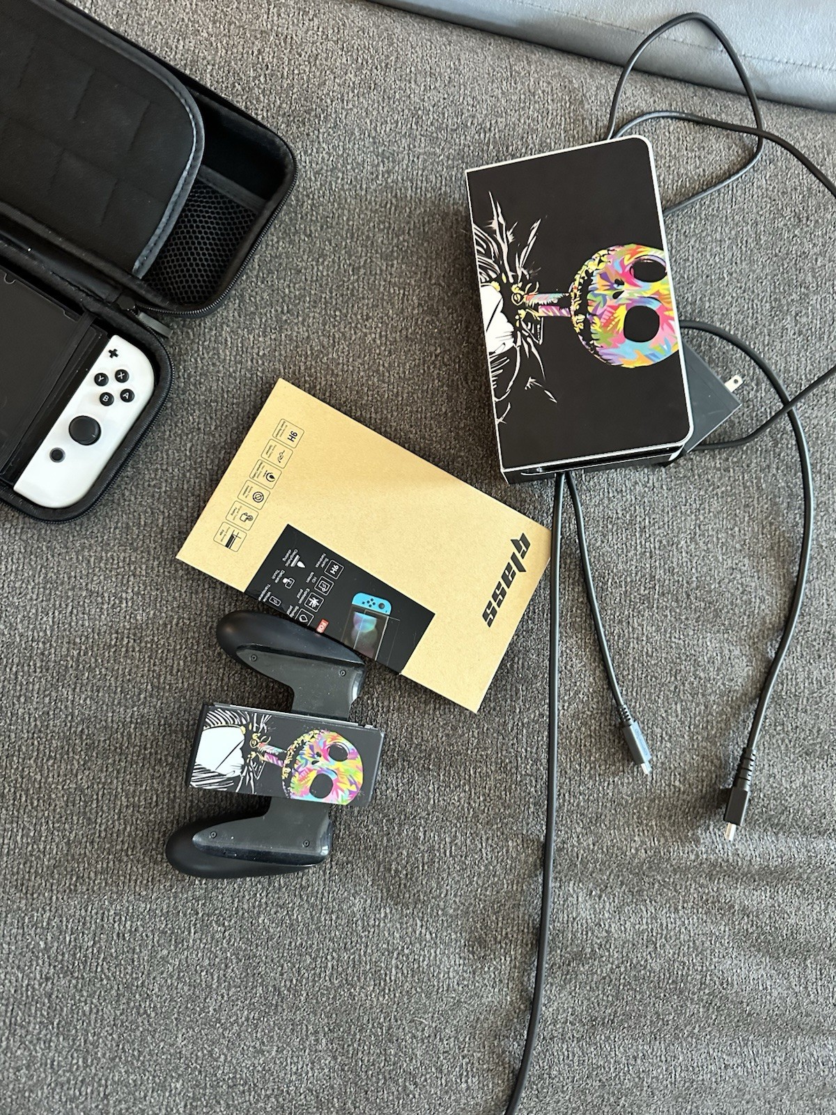 Nintendo Switch OLED with Accessories and Brand New Wonder Game
