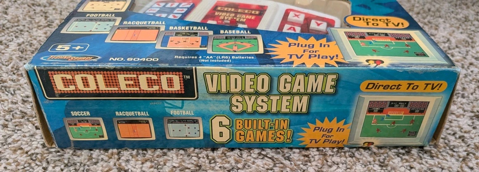 2005 Coleco Plug & Play-Video Game System 6 Built-In Games! Open box- Working!
