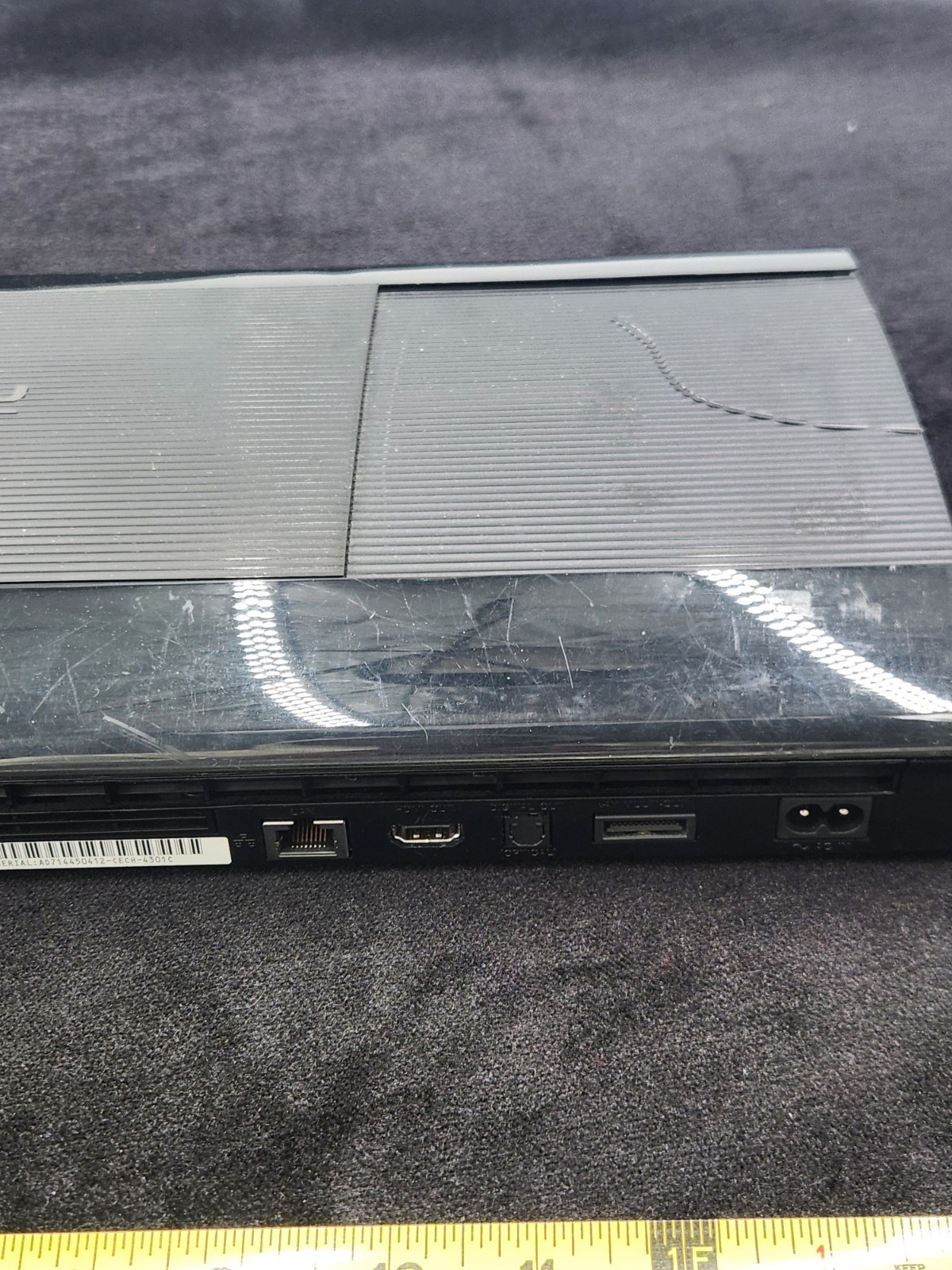 Sony Ps3 PlayStation 3 250GB Black Console System Missing Cords