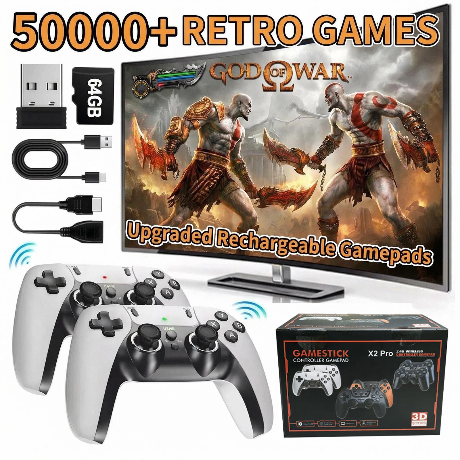 Video Game Console Features Over 50,000 Built-in Retro Video Games