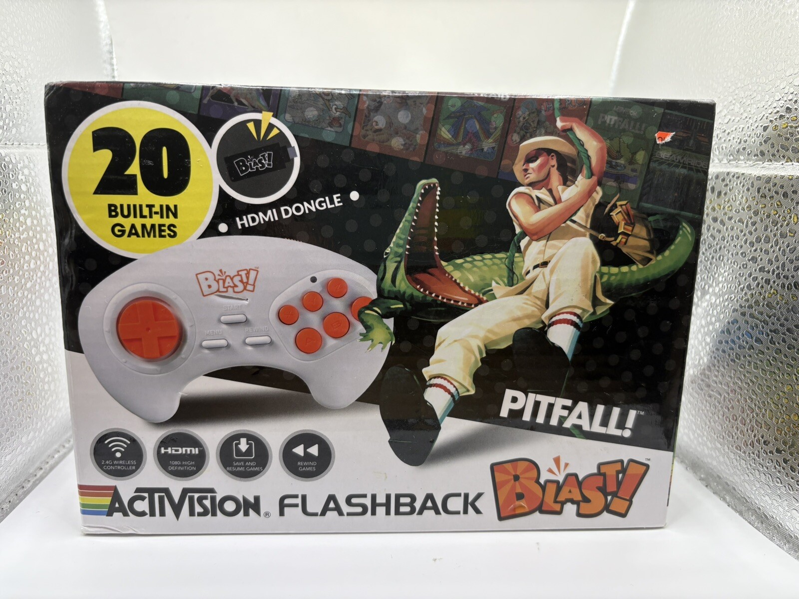 Activision Flashback Blast! Pitfall RiverRaid Atlantis HDMI 20 Retro Video Games