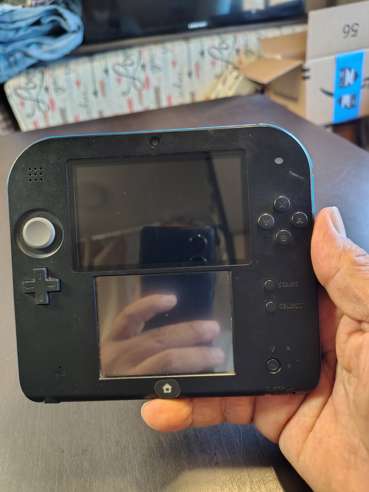 Nintendo 2DS Black/Blue Handheld System FTR-001