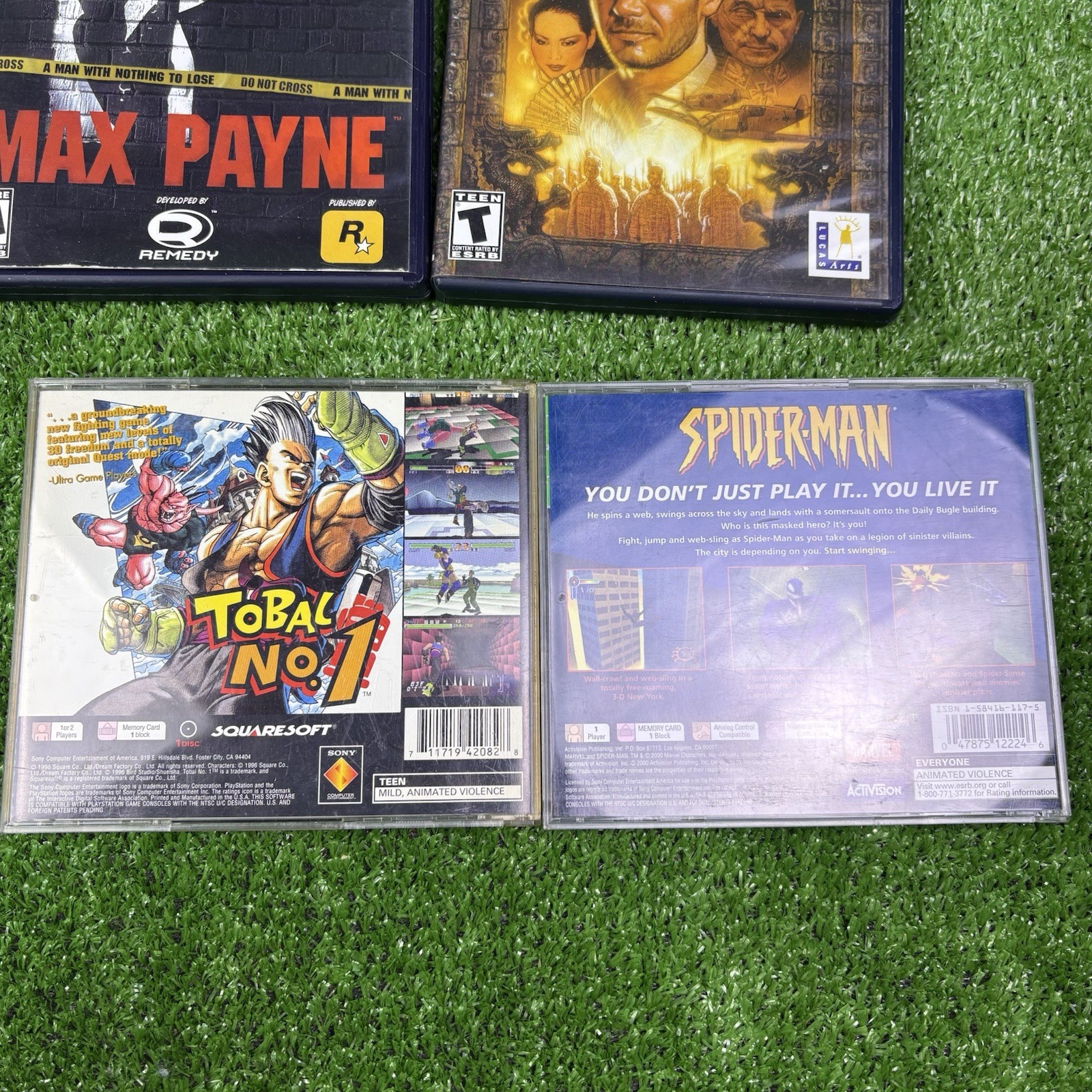 Sony Playstation 2 PS2 Game System Bundle W/ 2 Controllers, 6 Games & Beat Pad