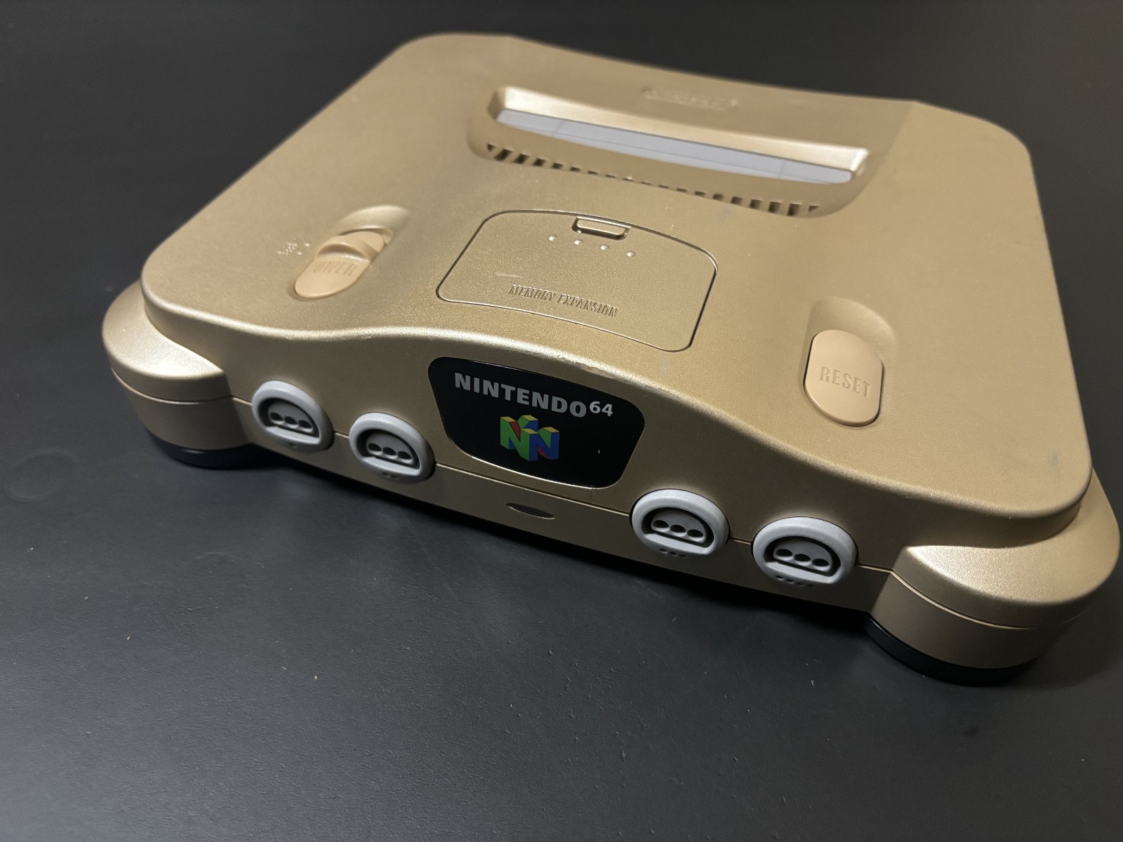 Nintendo 64 N64 Console Gold Controller Tested Working Pokemon Stadium 0
