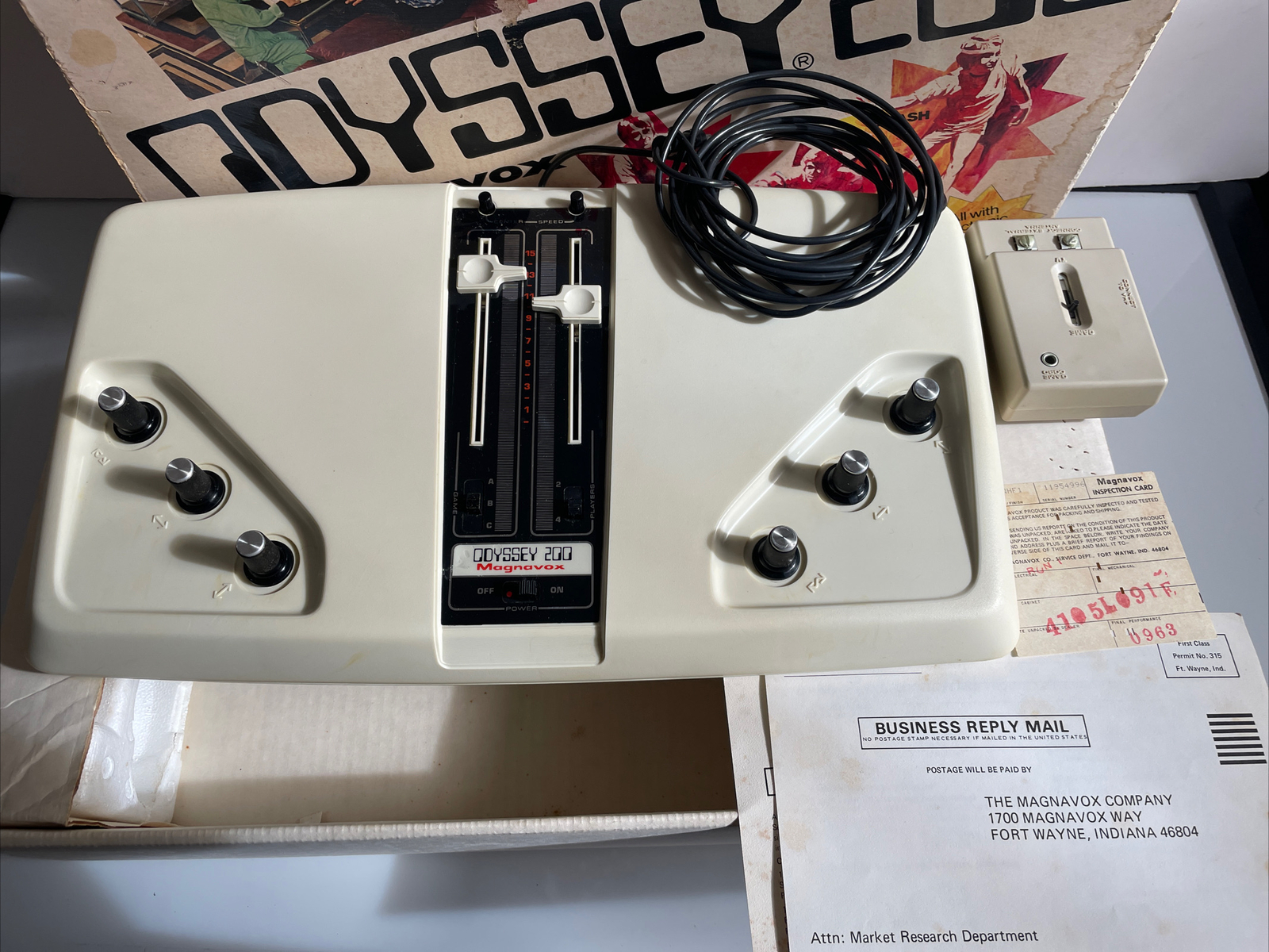 ODYSSEY 200 MAGNAVOX SYSTEM W/ BOX TENNIS HOCKEY SMASH VINTAGE UNTESTED