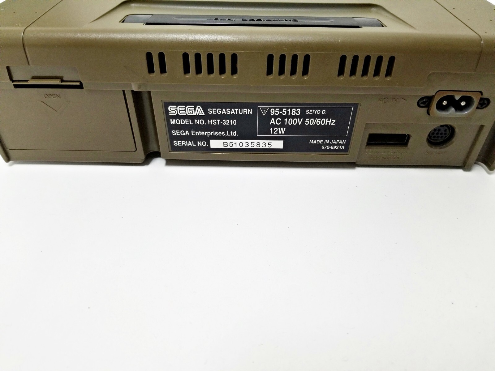 Sega Saturn Gray Console JUNK 835 Japan 1 week to USA