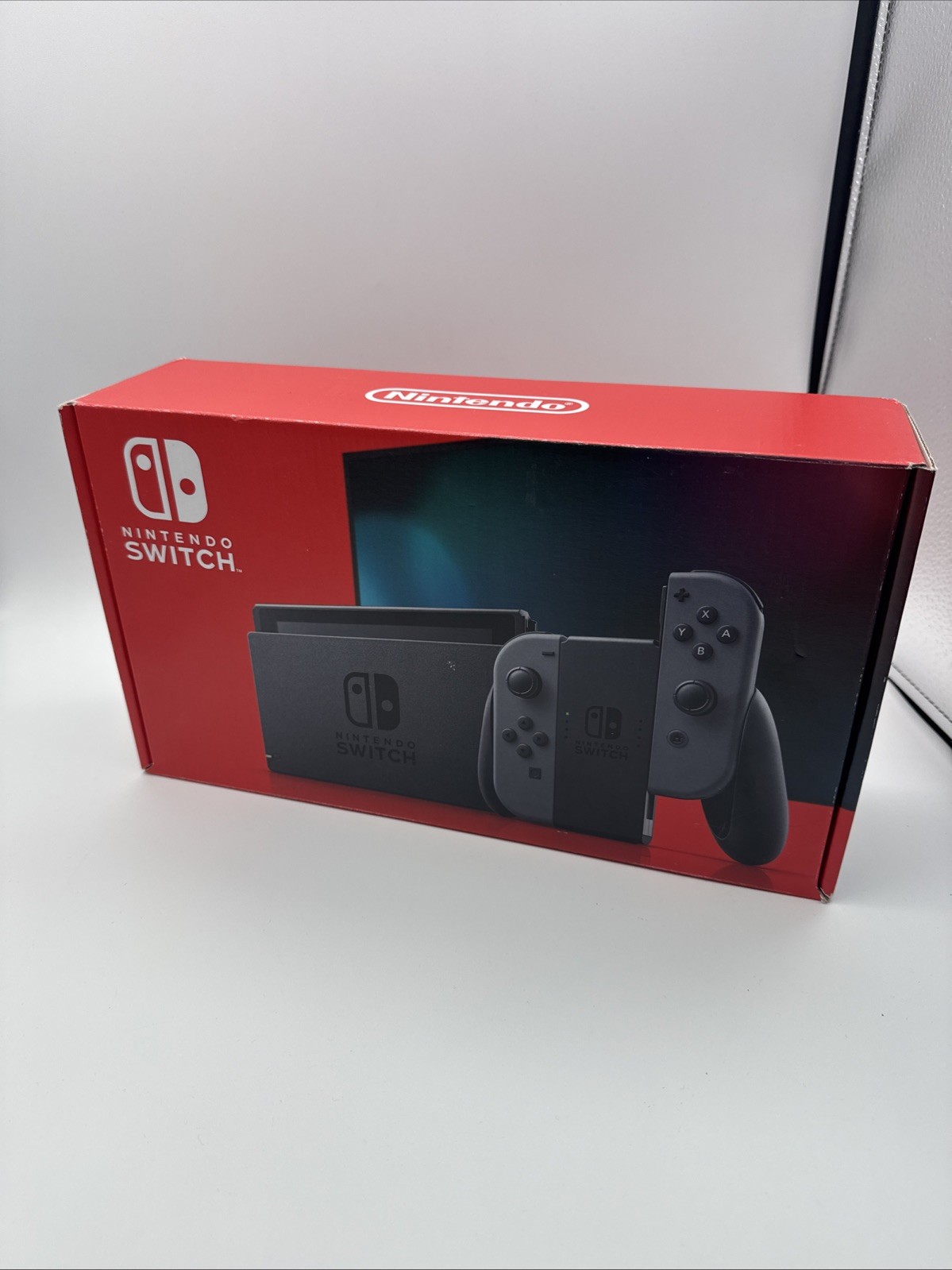 Nintendo Switch Console Box ONLY w/ Inserts & Manual Gray Joy-Con HAC-001 (-01)