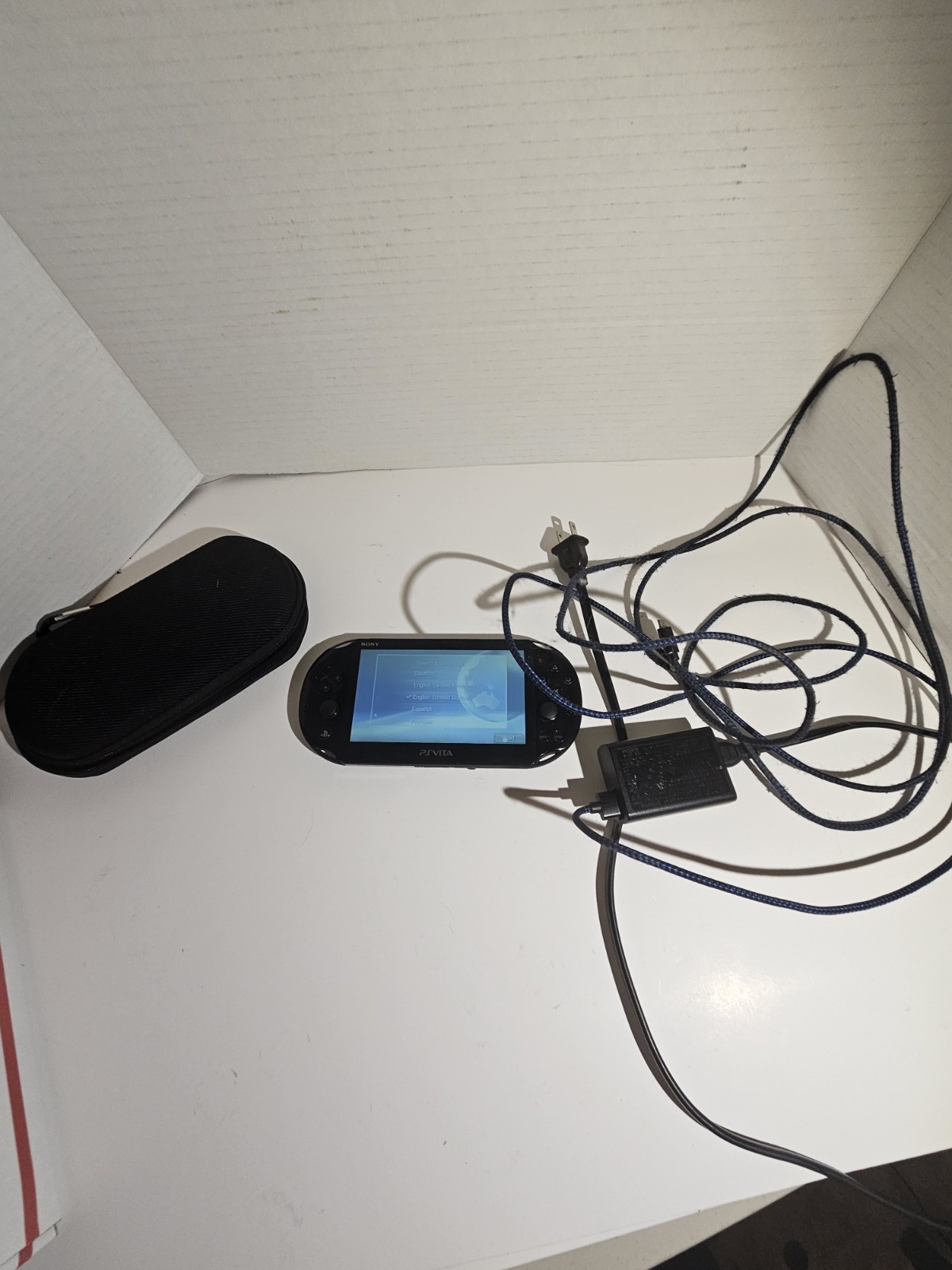 Sony PlayStation Vita Black 2000 With Case, Charger, And 8 MG Memory Card