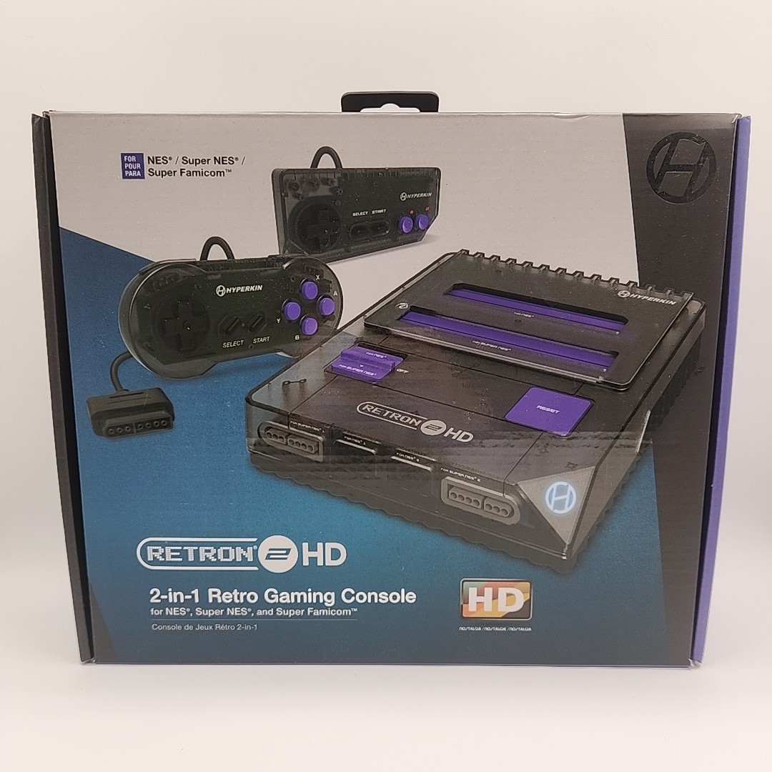 Hyperkin RetroN 2 HD Gaming Console for NES/SNES/Super Famicom Games – Black