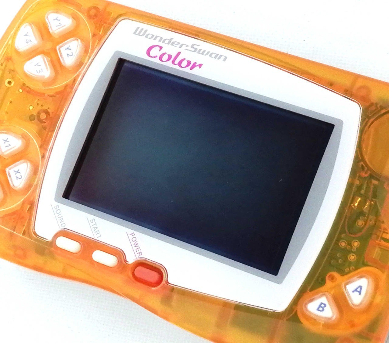 WonderSwan Color console Crystal Orange boxed Japan system -F/S