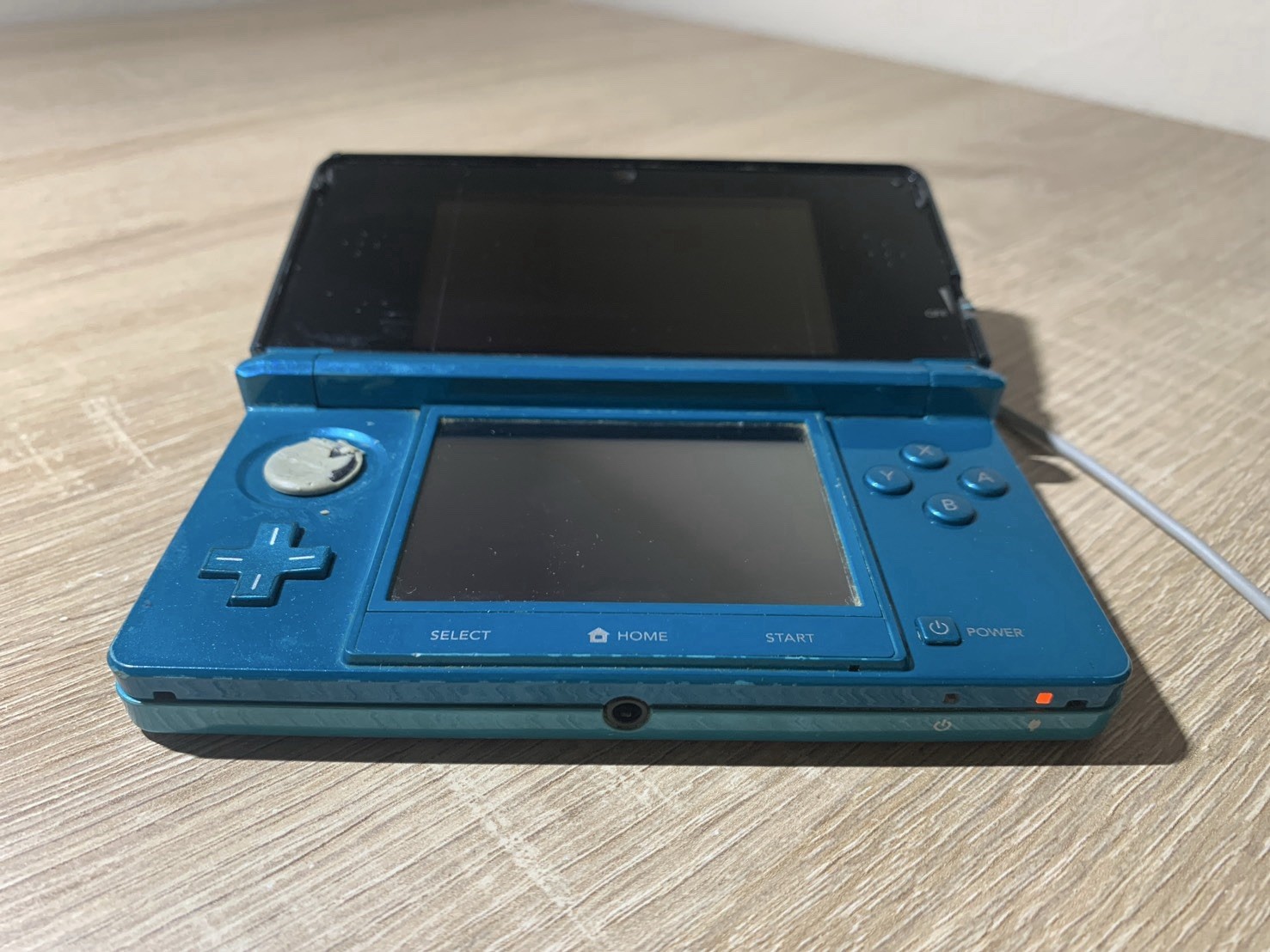 1961 Nintendo 3DS Aqua Blue For Parts