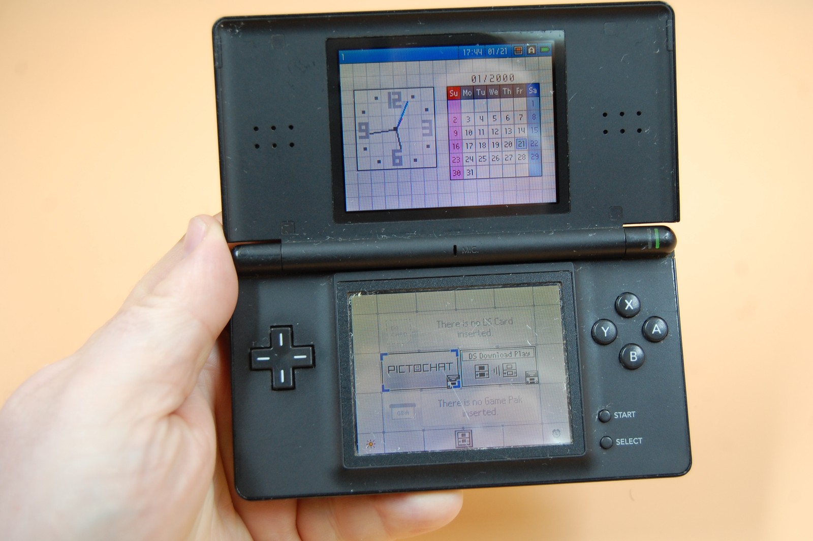Nintendo DS Lite Black Handheld Console System – As Is, Not Reading Cartridge