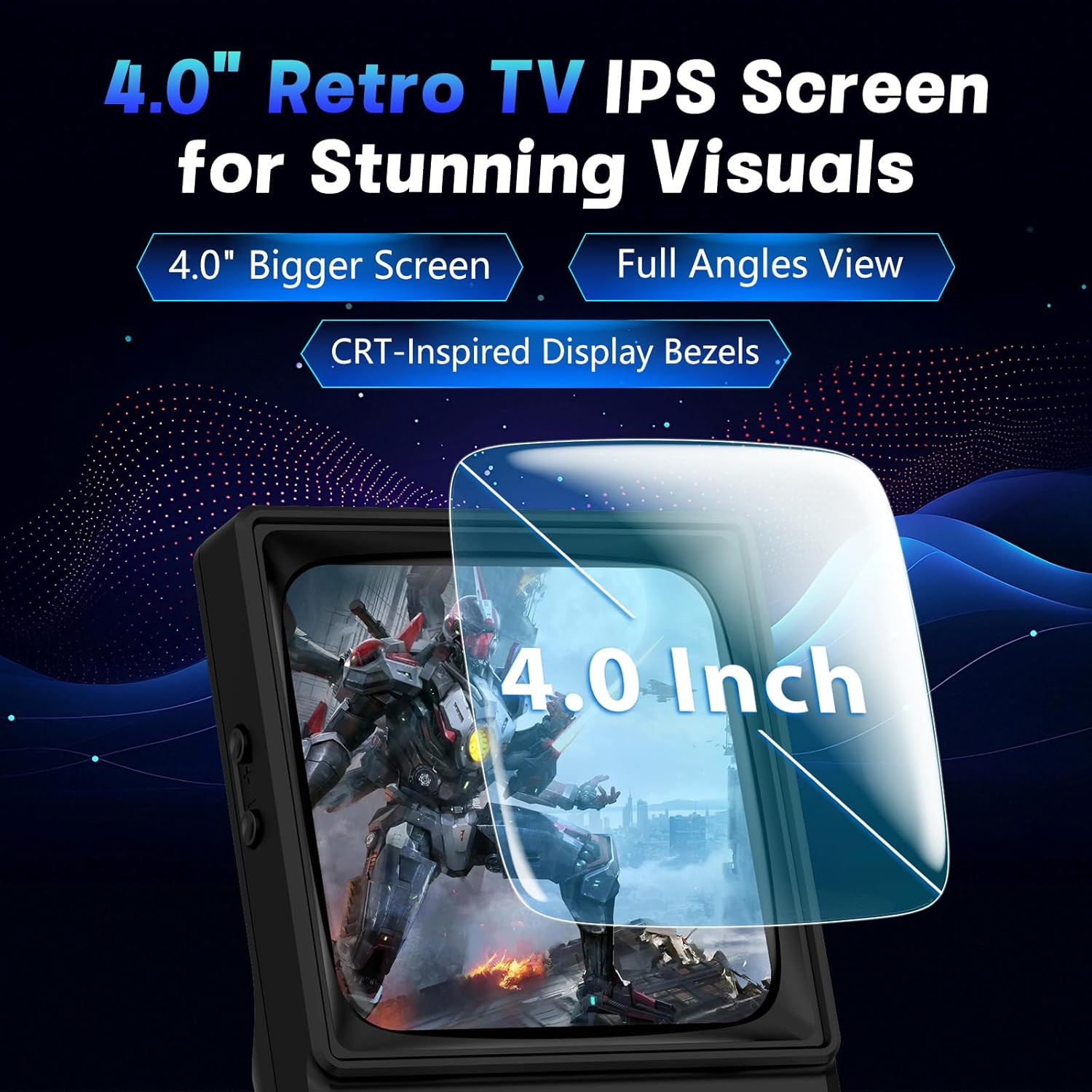 R36TMAX Retro Handheld Game Console, Portable Retro Gaming Console with 4.0” Crt