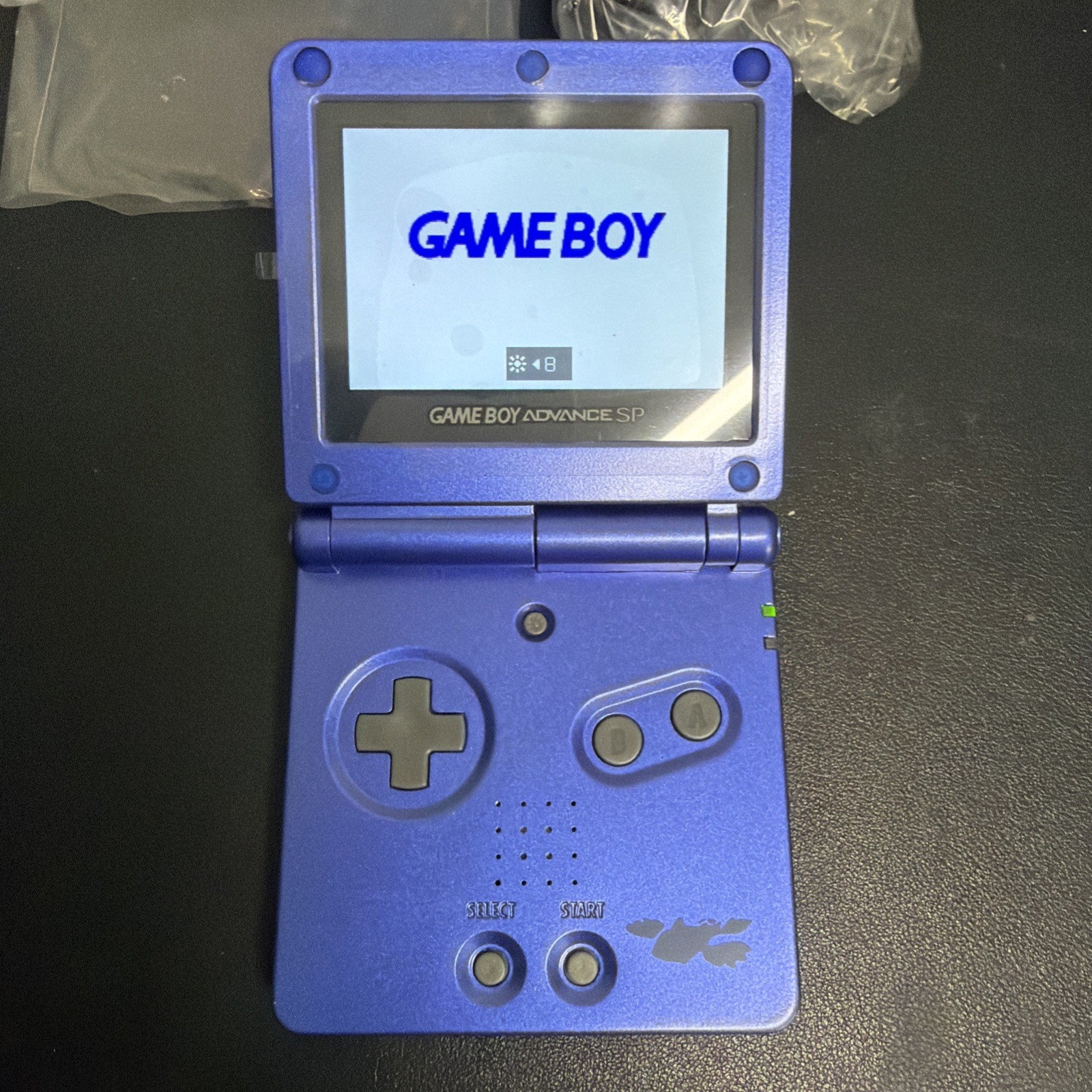 Nintendo Game Boy Advance SP Kyogre Edition Console NEW IPS screen w/ Charger