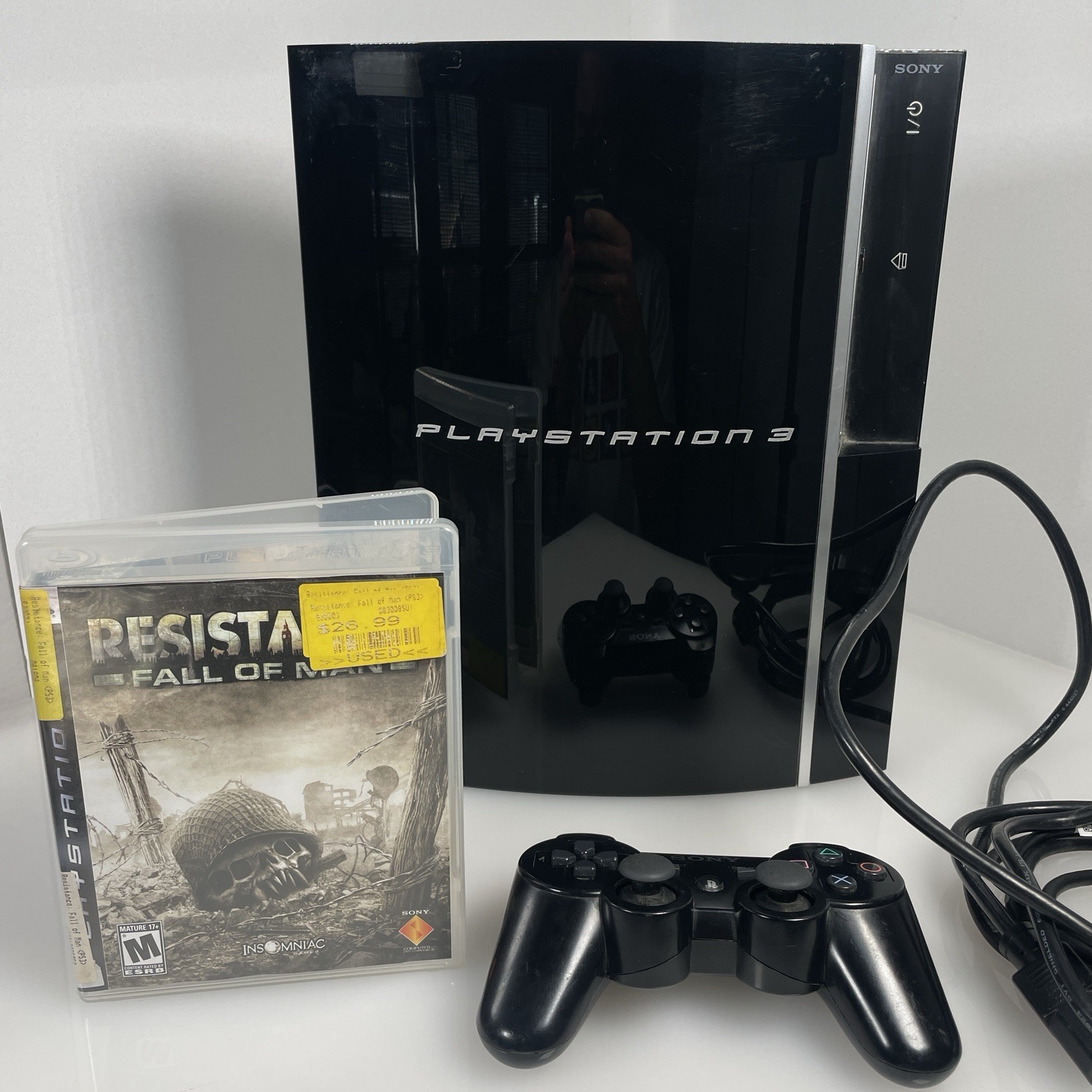 Sony PlayStation 3 CECHK01 80GB Console With Controller & Cords PS3