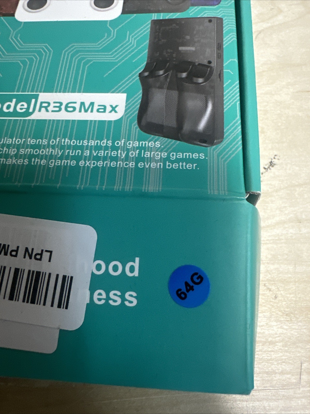 R36MAX Retro Handheld Game Console, Blue MAX 64GB
