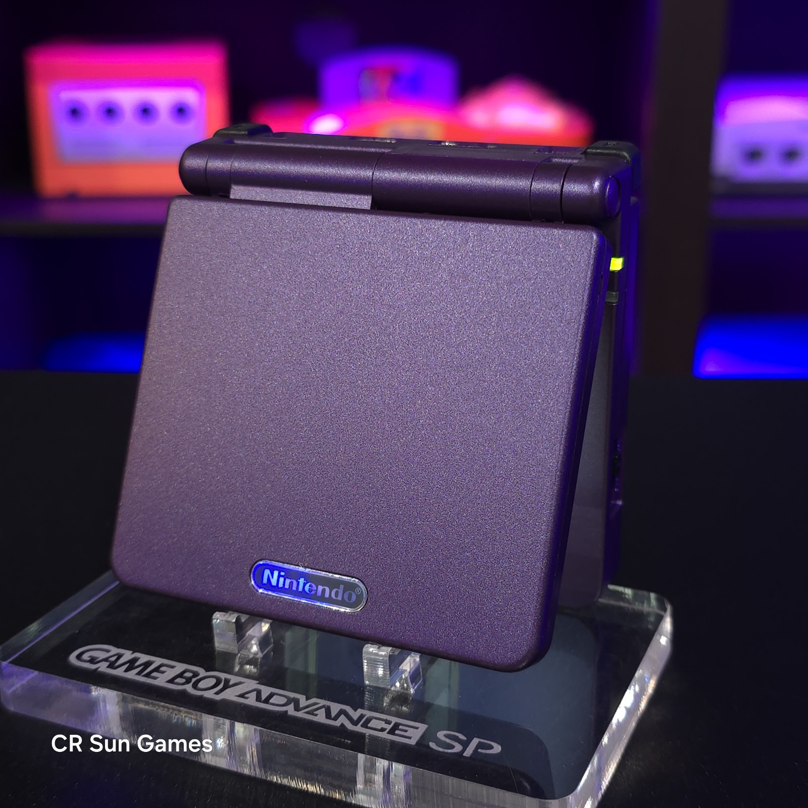 Purple Nintendo Game Boy Advance GBA SP IPS V2 And USB-C