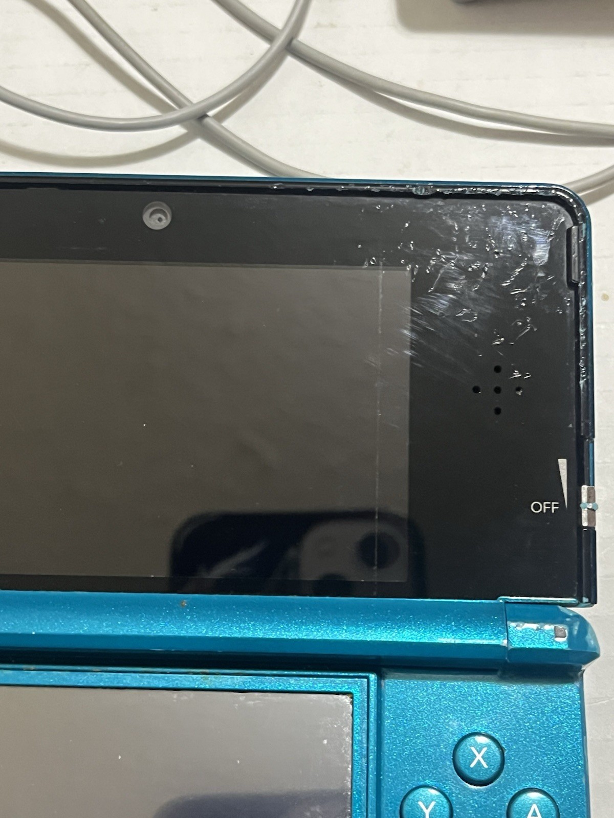 Nintendo 3DS CTR-001 Aqua Blue Handheld Video Gaming Console – For Parts