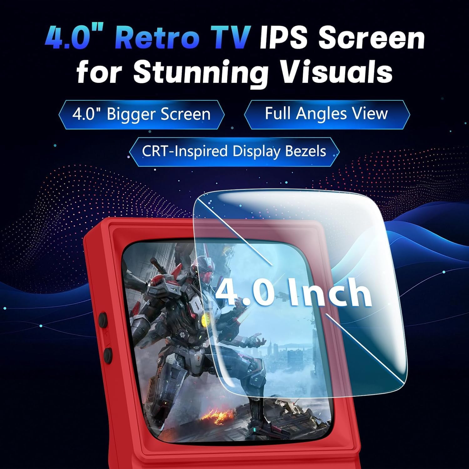 R36TMAX Retro Handheld Game Console, Portable Retro Gaming Console with 4.0” Crt