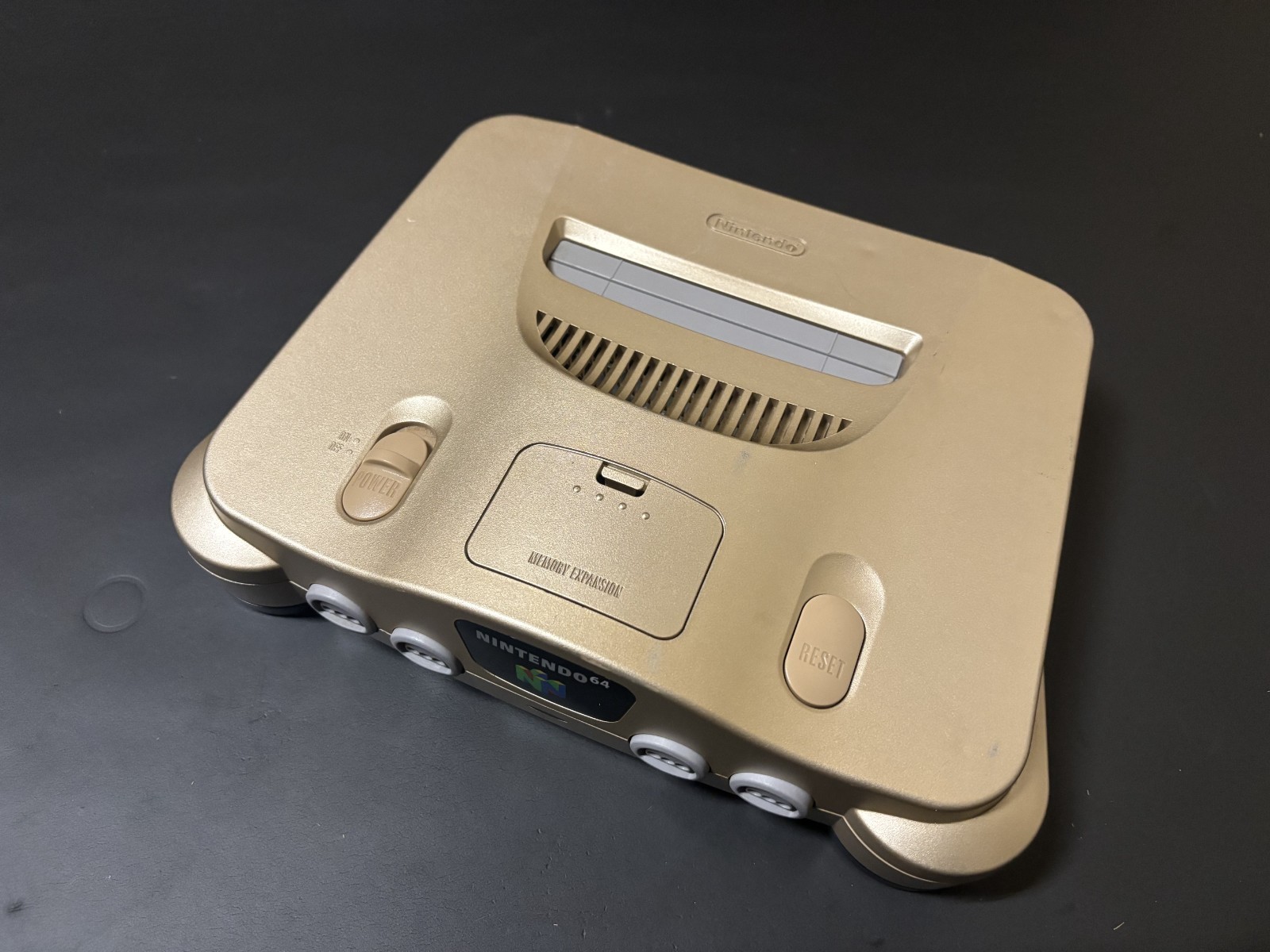 Nintendo 64 N64 Console Gold Controller Tested Working Pokemon Stadium 0