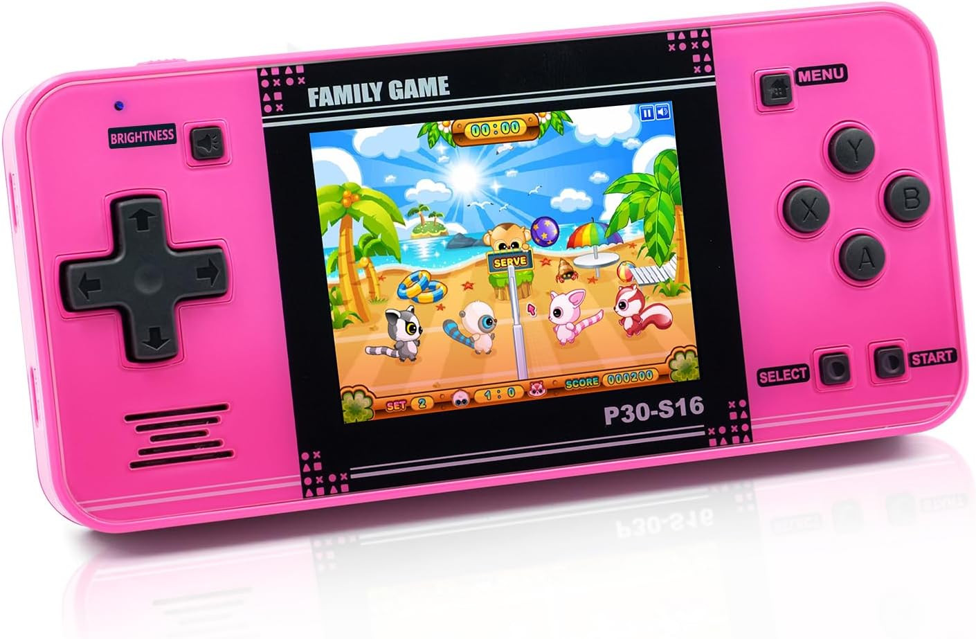 P30S Handheld Game Console for Kids – 220 Retro Games, 3.0” Screen, Rechargeable