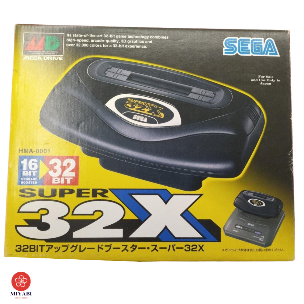 SEGA Mega Drive SUPER 32X Console System HMA-0001 With Box Cable Paper