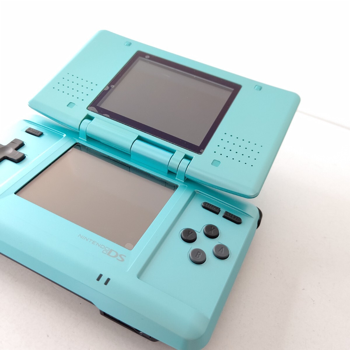 Nintendo DS Turquoise Blue Handheld Console with Charger & Touch Pen