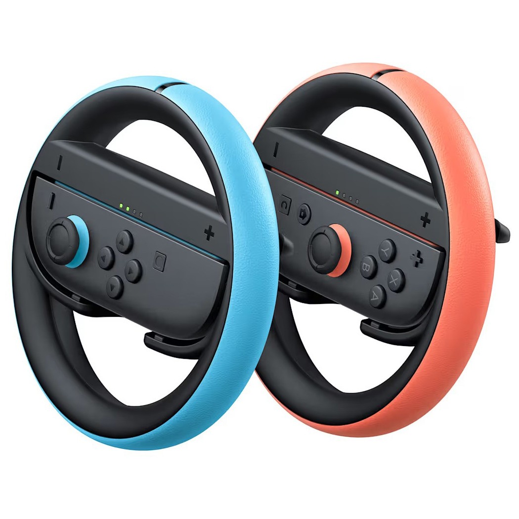 Nintendo Switch 2 Mario Kart Bundle, Joy Con Wheel, MightySkins Code