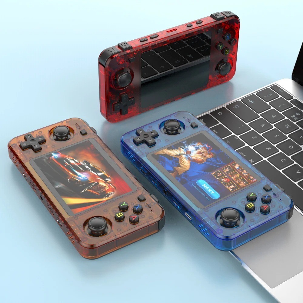 New R36H Retro Handheld Gaming Console Device 3.5″ IPS Screen 64-128 GB Storage