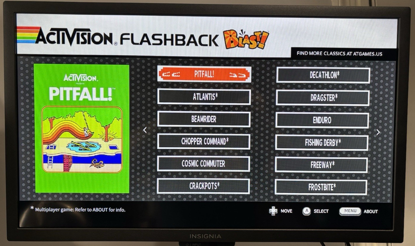 Activision Flashback Blast! Pitfall River Raid HDMI 20 Retro Games Tested_