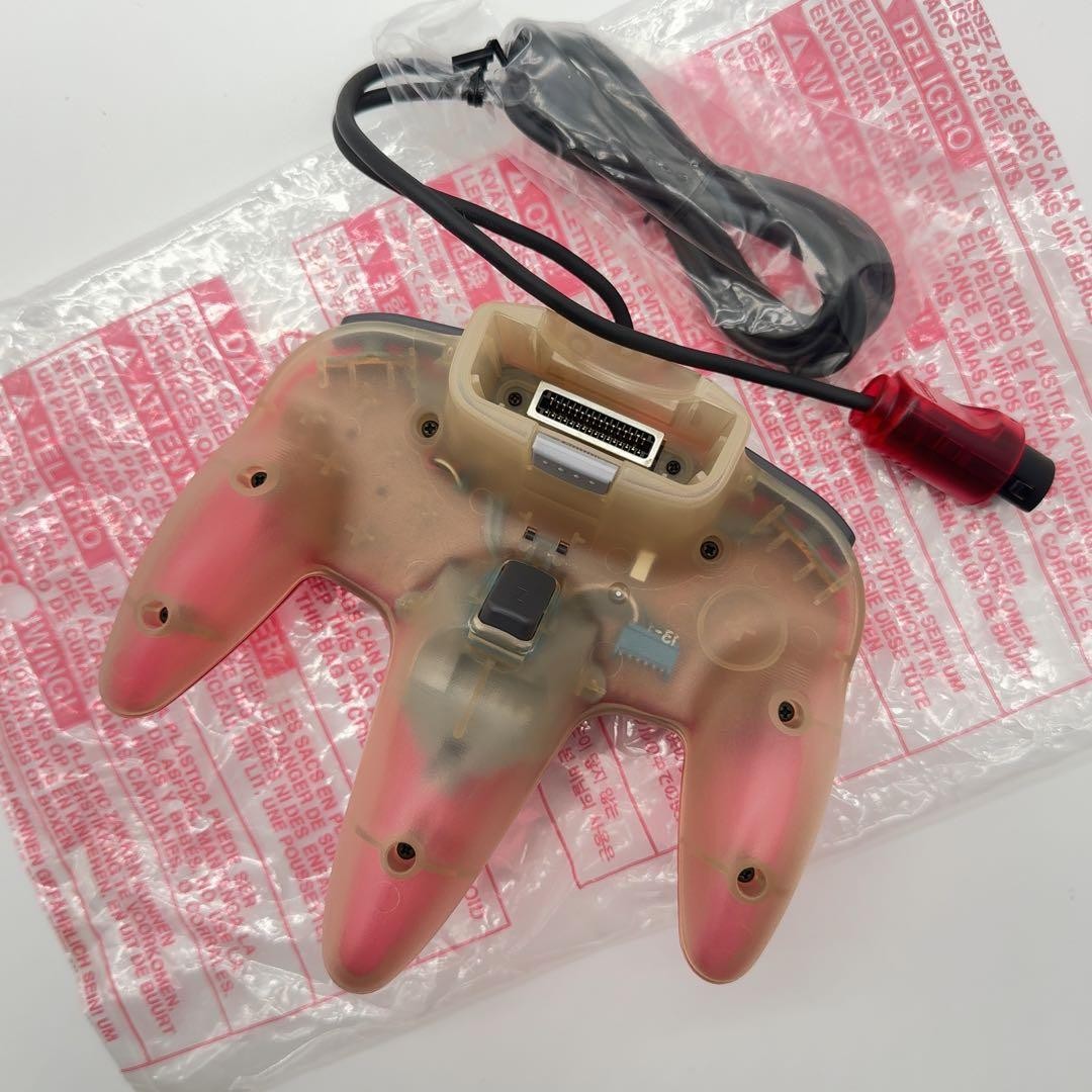 Nintendo 64 NUS-001 Home Console Clear Red Complete in Box CIB Near Mint Rare