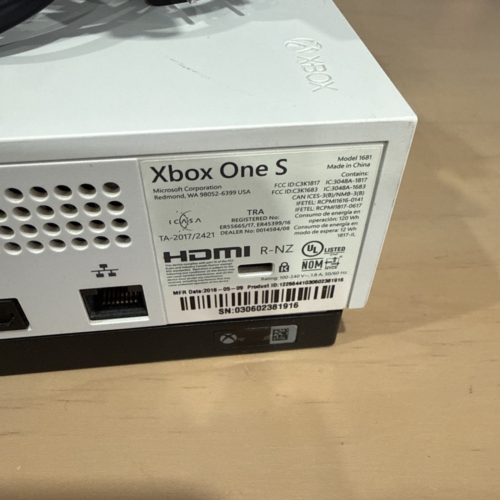 Microsoft Xbox One S 1681 White 500GB Home Console Gaming System Tested