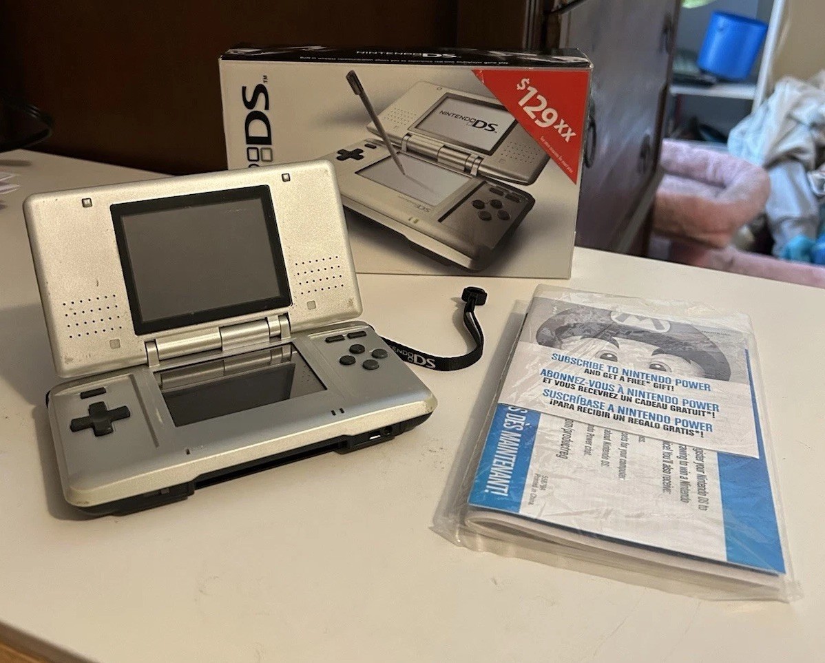 Original Nintendo Ds with Box and Manuals Working Condition