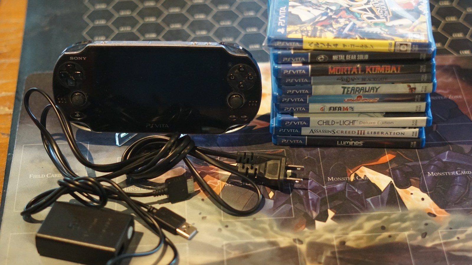 Playstation PS Vita OLED PCH-1101 | Black Console W/Games
