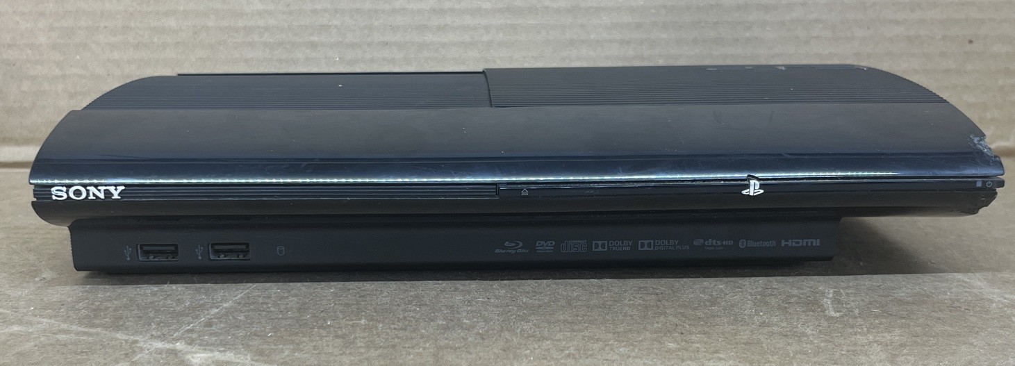 Lot 2 Broken Sony PlayStation3 PS3 Super Slim Consoles Parts Repair CECH-4201A