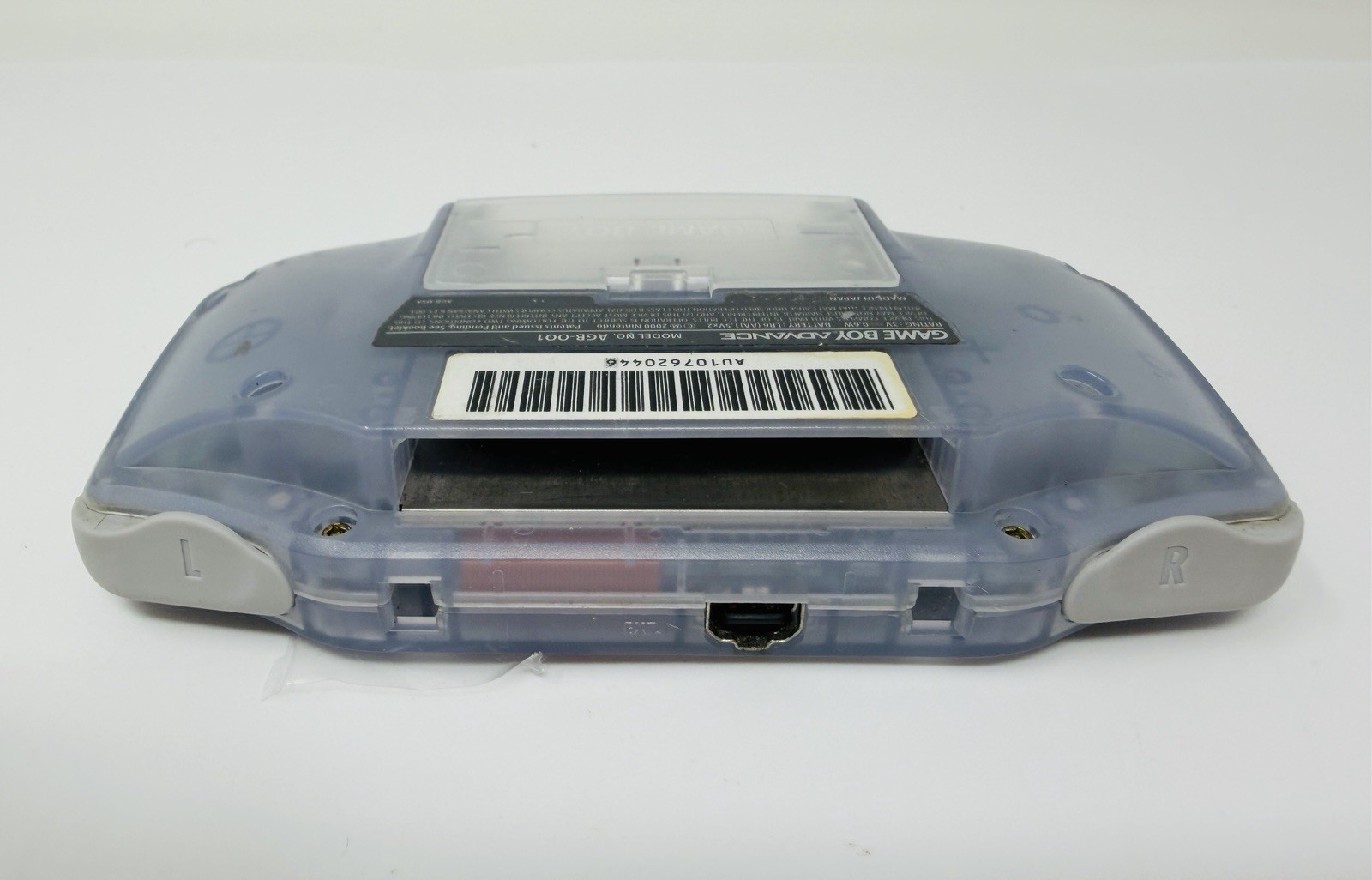Nintendo Game Boy Advance Clear Glacier Handheld Console New Screen Lens System