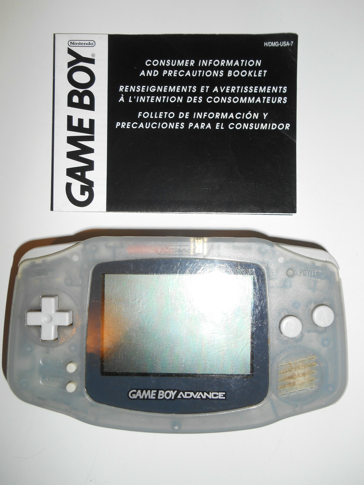 Nintendo Game Boy Advance Handheld System AGB-001 w/Manual – TESTED