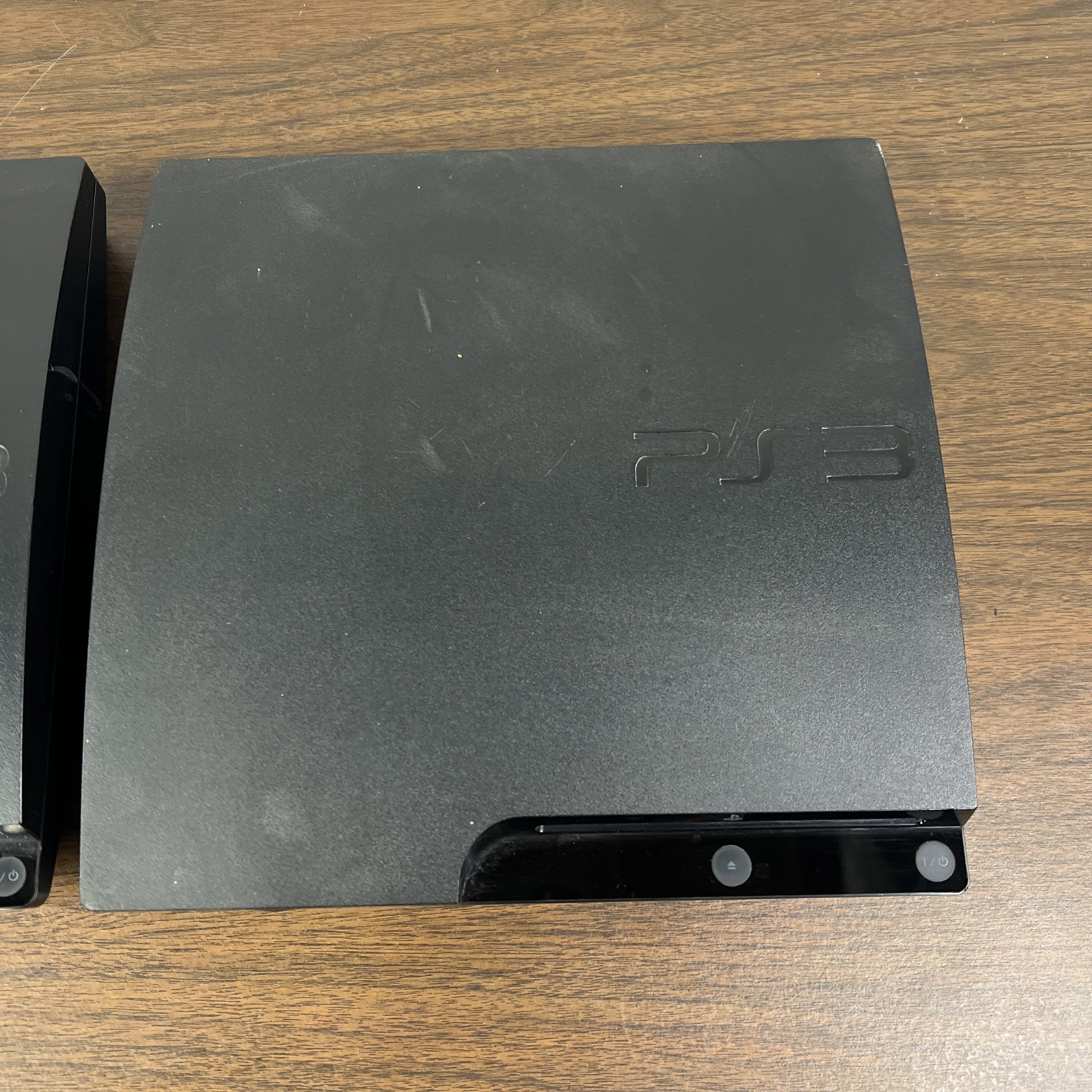 Lot Of 2 Broken Sony PlayStation 3 PS3 Slim CECH-3001 Consoles For Parts/Repair