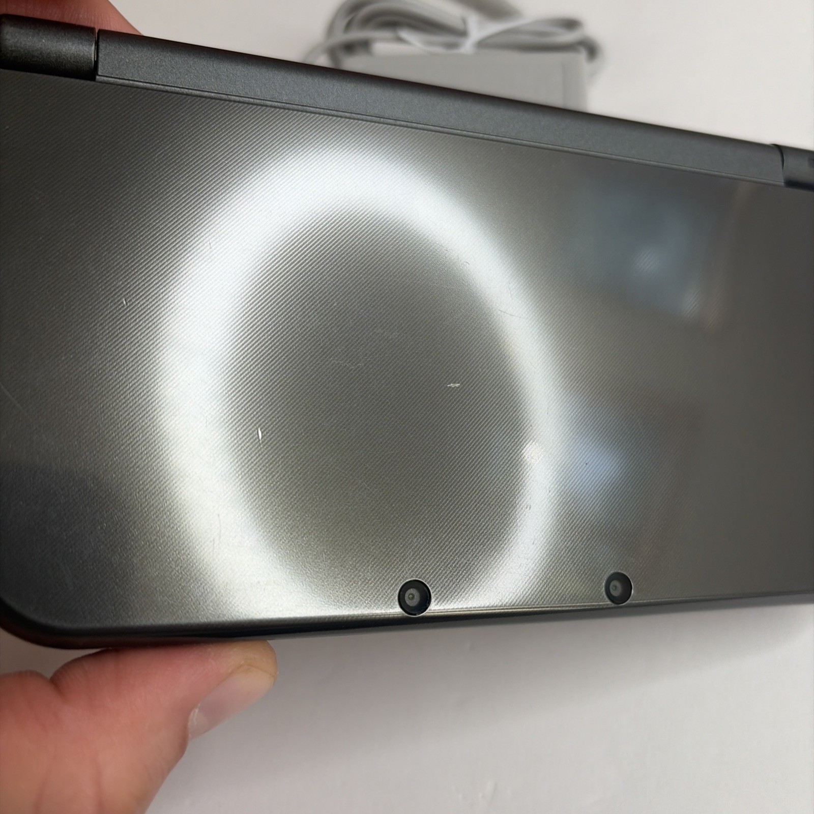 NICE! New Nintendo 3DS XL Gray Black Console Top IPS Charger Stylus US Version