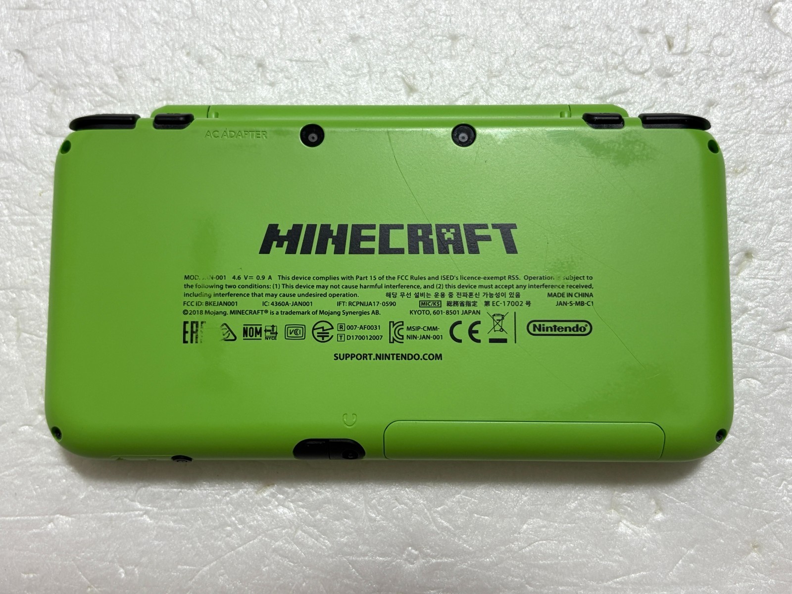 New Nintendo 2DS XL Minecraft Creeper Edition Console Japanese Used from Japan