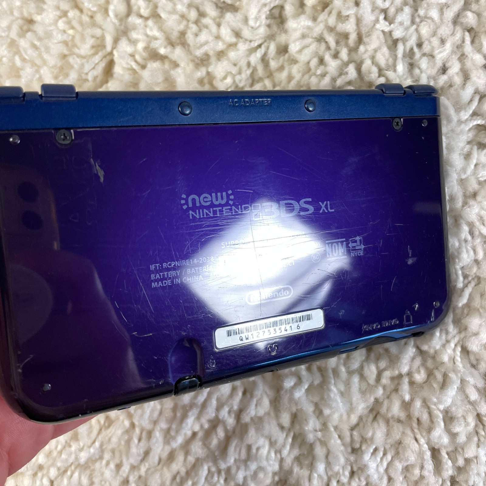 Nintendo New 3DS XL Galaxy Edition Handheld Console System RED-001 Tested