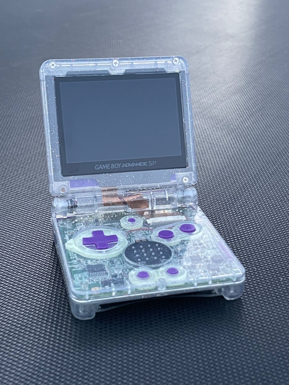 Custom Sparkly Nintendo Gameboy Advance SP Retro Console IPS Backlit & USB C Mod