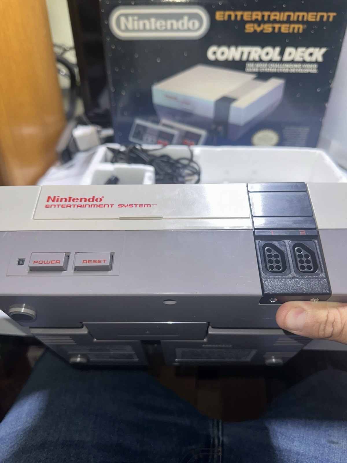 Nintendo Entertainment System Control Deck in the Box With Foam SystemWorks Good