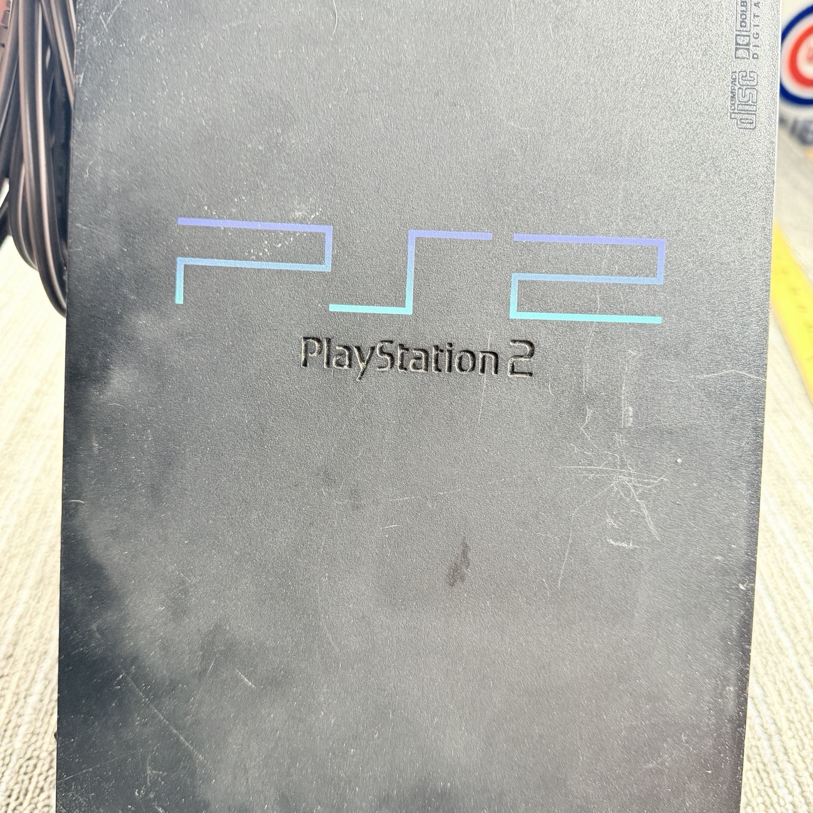 Sony PlayStation 2 Fat PS2 Black Console Gaming System Only SCPH-35001 Tested