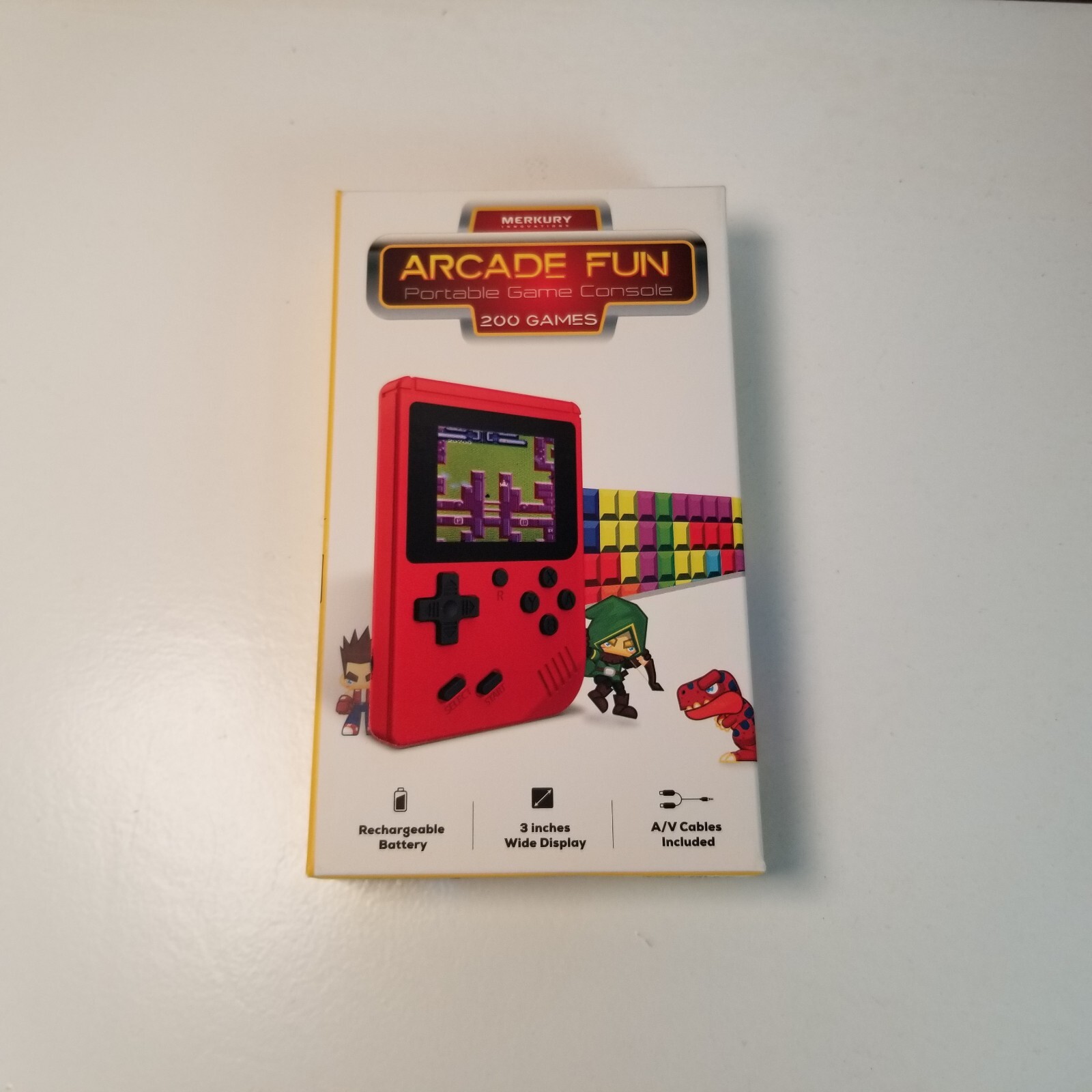 Merkury Innovations Arcade Fun Portable Gaming Console 200 Games New/Sealed