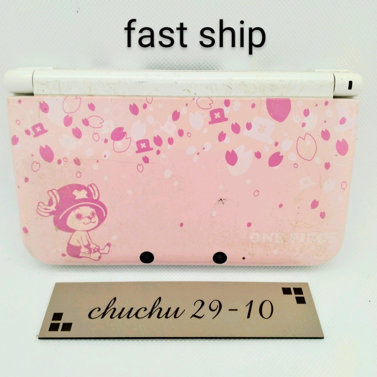 Nintendo 3DS XL Console One Piece Chopper Pink Japanese Tested Working Used