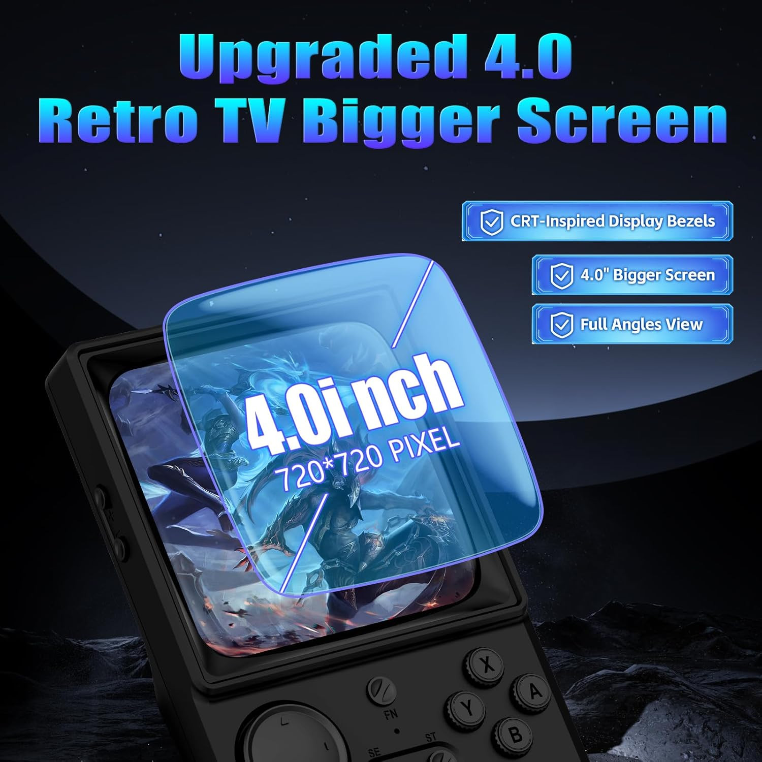 R36TMAX Retro Handheld Game Console, 64GB, 18000+ Games, WiFi Support